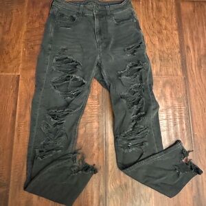 American Eagle Outfitters Ripped Black Jeans